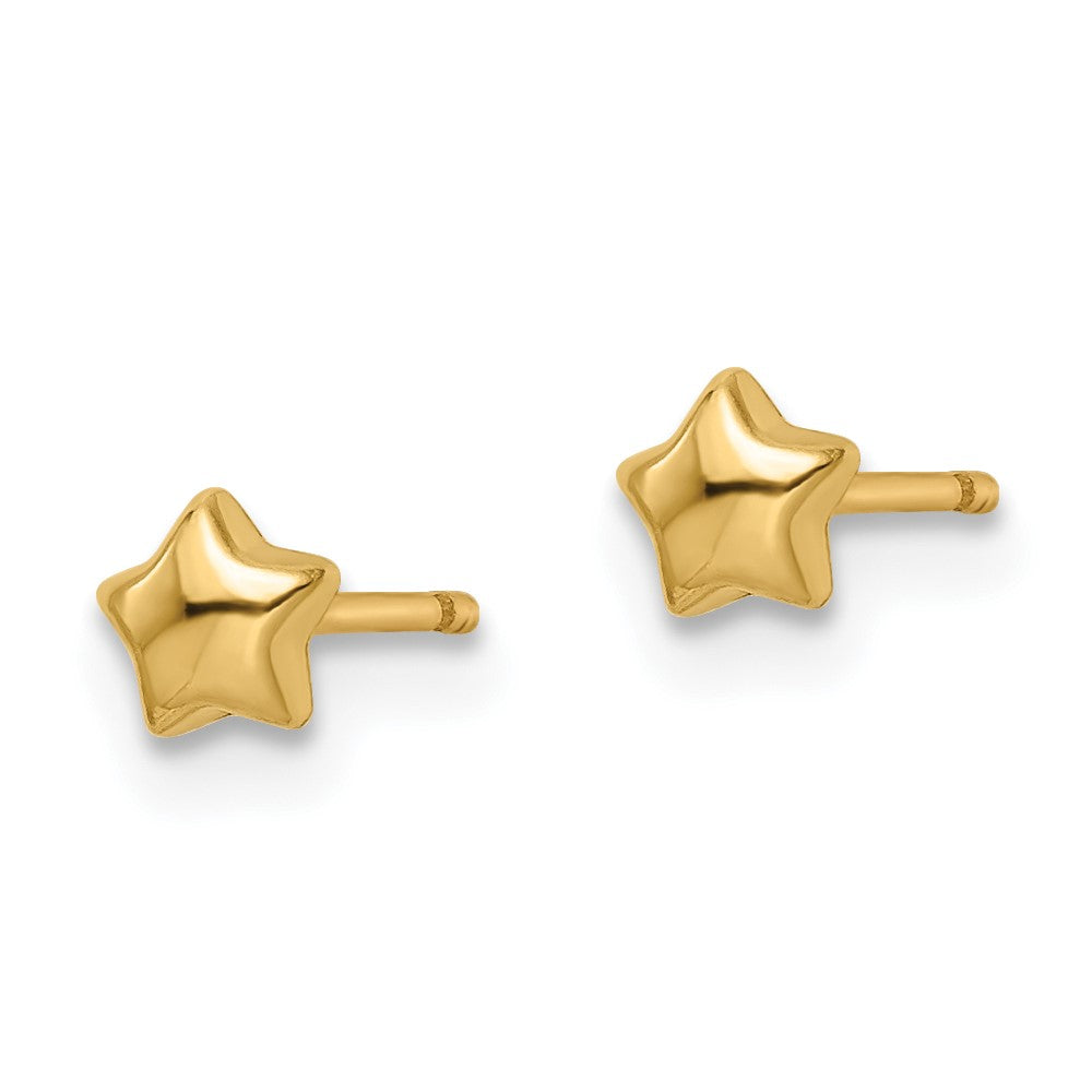 14K Yellow Gold Madi K Polished Star Post Earrings