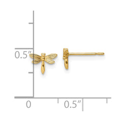 14K Yellow Gold Madi K Dragonfly Post Earrings
