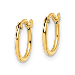 14K Yellow Gold Madi K Polished Hoop Earrings