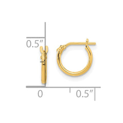 14K Yellow Gold Madi K Hoop Earrings