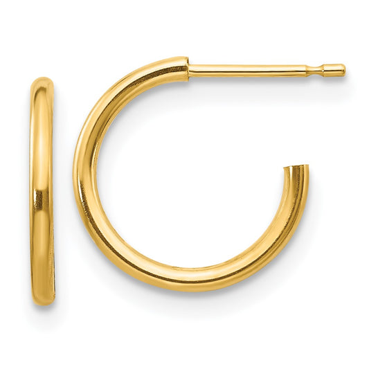 14K Yellow Gold Madi K Hoop Earrings