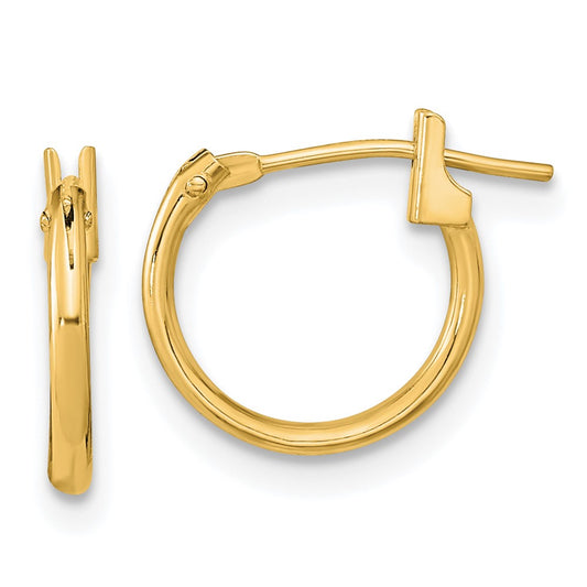 14K Yellow Gold Madi K Hoop Earrings