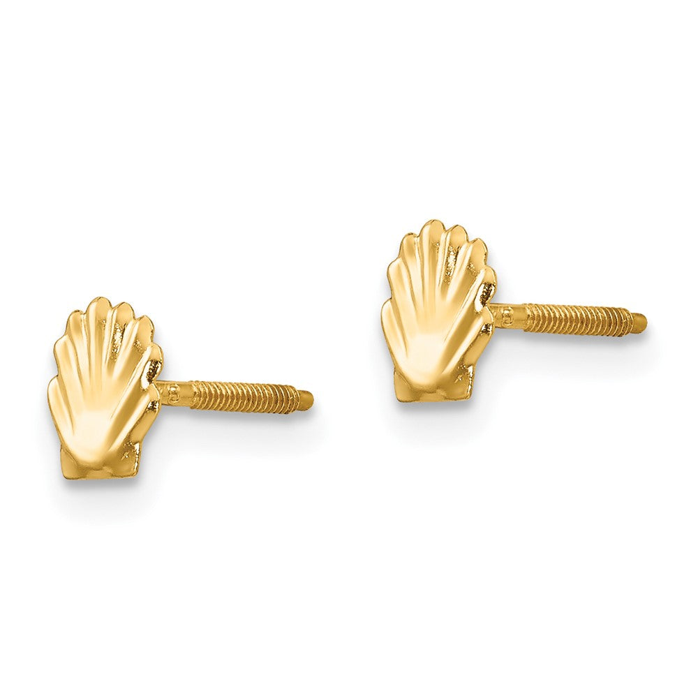 14K Yellow Gold Madi K Shell Post Earrings