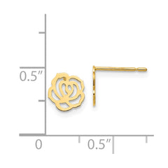 14K Yellow Gold Madi K Children's Flower Post Earrings