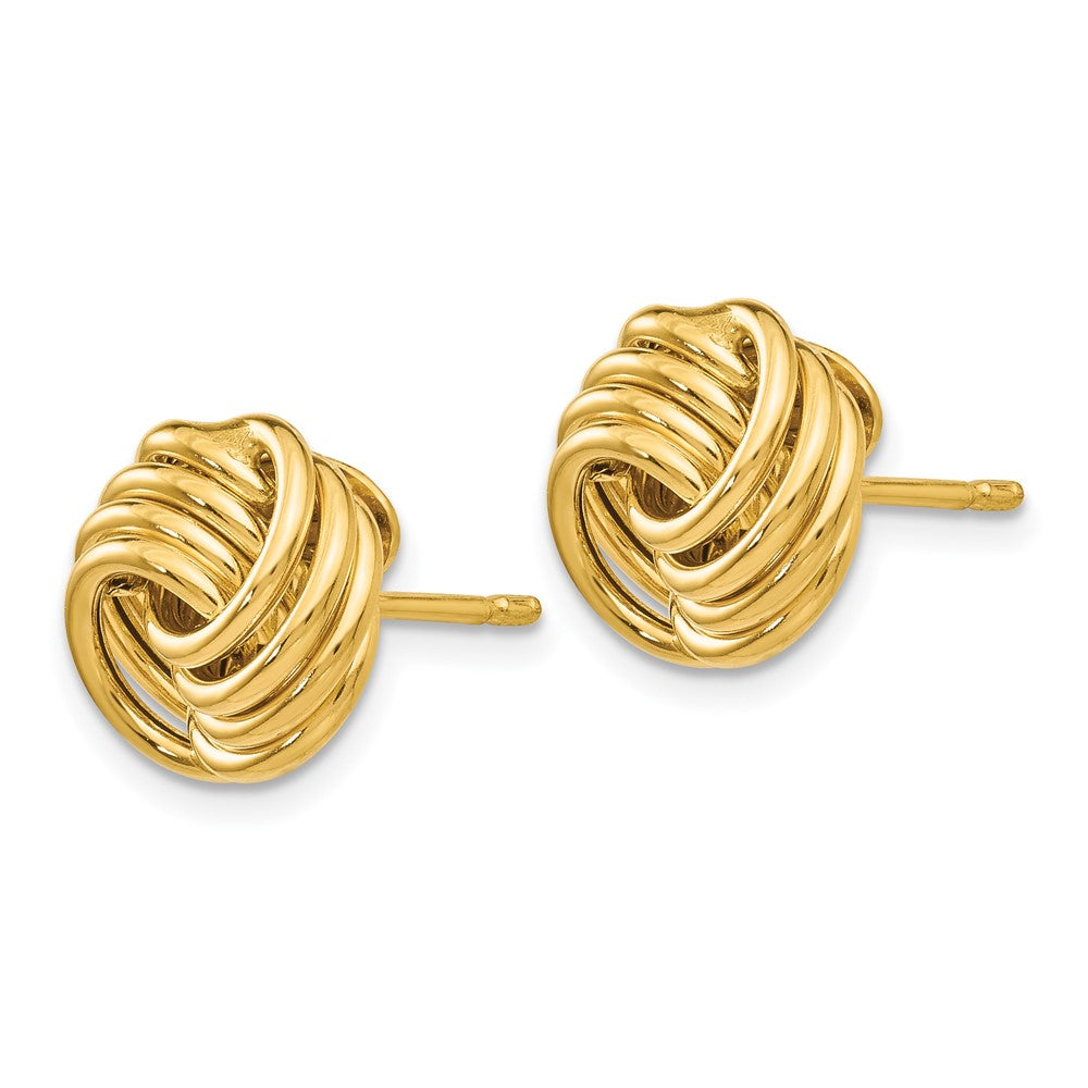 14K Yellow Gold Polished Fancy Post Earrings