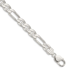 Sterling Silver 8.75mm Figaro Anchor Chain