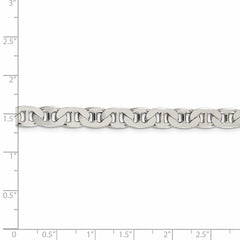 Cadena de ancla de plata de ley de 6,5 mm