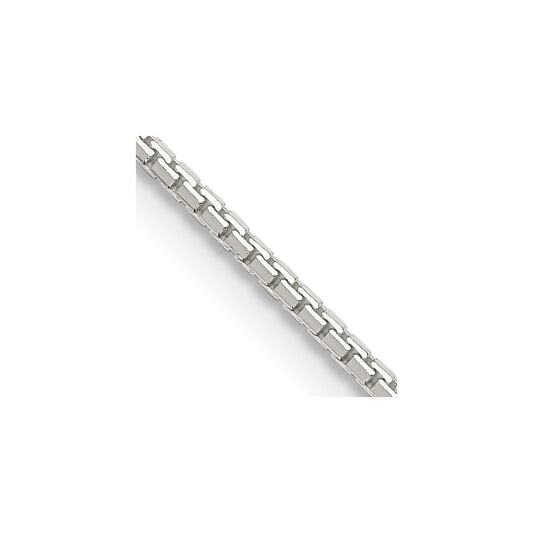 Sterling Silver 1.15mm 8 Side Diamond-cut Box Chain