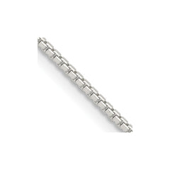 Sterling Silver 1.25mm 8 Side Diamond-cut Box Chain