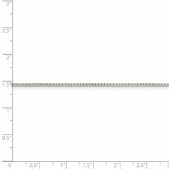 Cadena tipo caja con corte de diamante y 8 lados de plata de ley, 1,35 mm