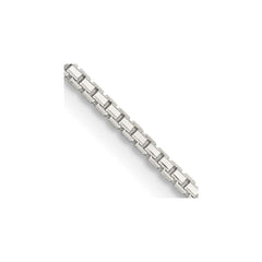 Sterling Silver 1.35mm 8 Side Diamond-cut Box Chain