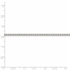 Sterling Silver 2.0mm Diamond-cut Box Chain