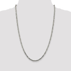 Byzantinische Kette aus Sterlingsilber, 3,25 mm
