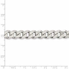 Panzerkette aus Sterlingsilber, 11 mm