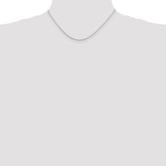 Cadena tipo cable de plata de ley de 1,5 mm