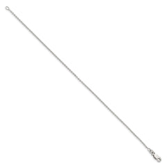 Cadena tipo cable de plata de ley de 1,5 mm