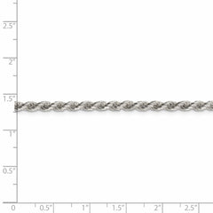 3 mm dicke Seilkette aus Sterlingsilber mit Diamantschliff