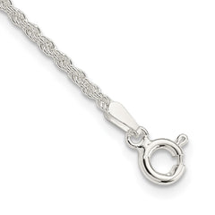 Sterling Silver 1.8mm Solid Rope Chain