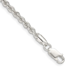 Sterling Silver 3.0mm Solid Rope Chain