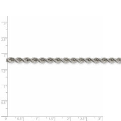 Sterling Silver 4.3mm Solid Rope Chain