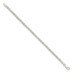 Sterling Silver 4.3mm Solid Rope Chain