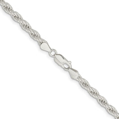 Sterling Silver 5.0mm Solid Rope Chain