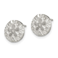 Sterling Silver Sand Dollar Mini Earrings