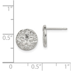Sterling Silver Sand Dollar Mini Earrings