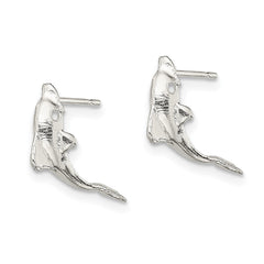 Sterling Silver Dolphin Mini Earrings