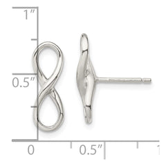 Sterling Silver Polished Infinity Knot Post Earrings