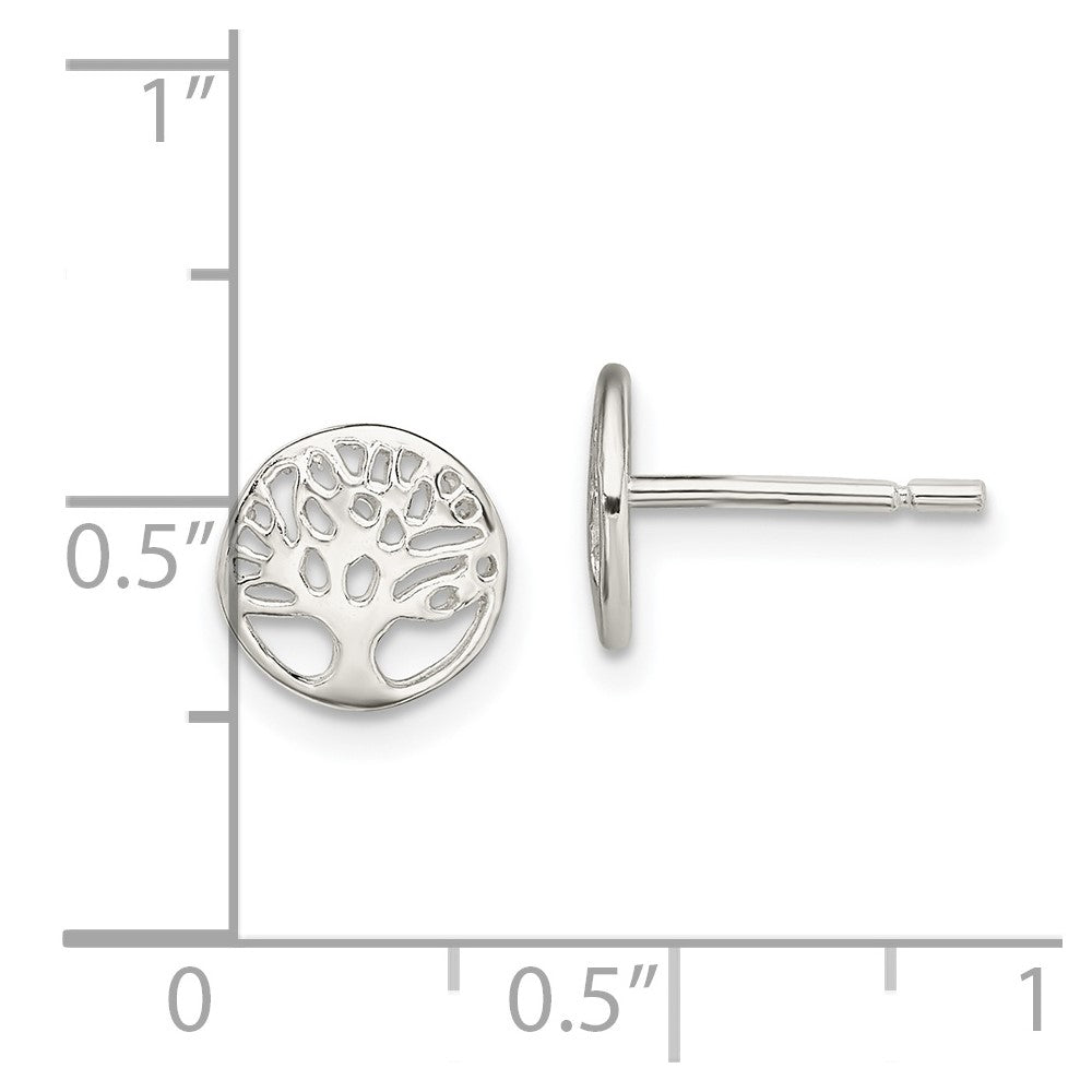 Sterling Silver Tree Post Earrings