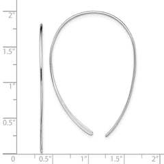 Rhodium-plated Sterling Silver Threader Earrings