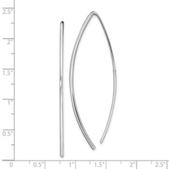 Rhodium-plated Sterling Silver Threader Earrings