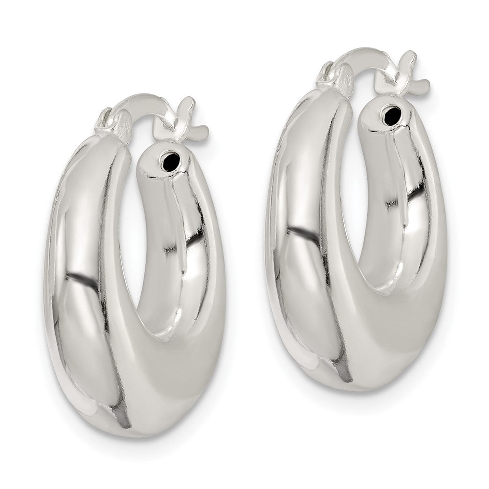 Sterling Silver Polished Hoop Earrings