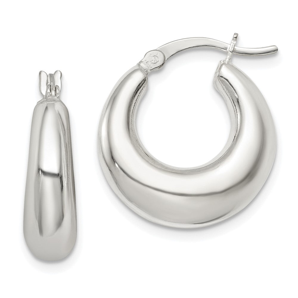 Sterling Silver Polished Hoop Earrings