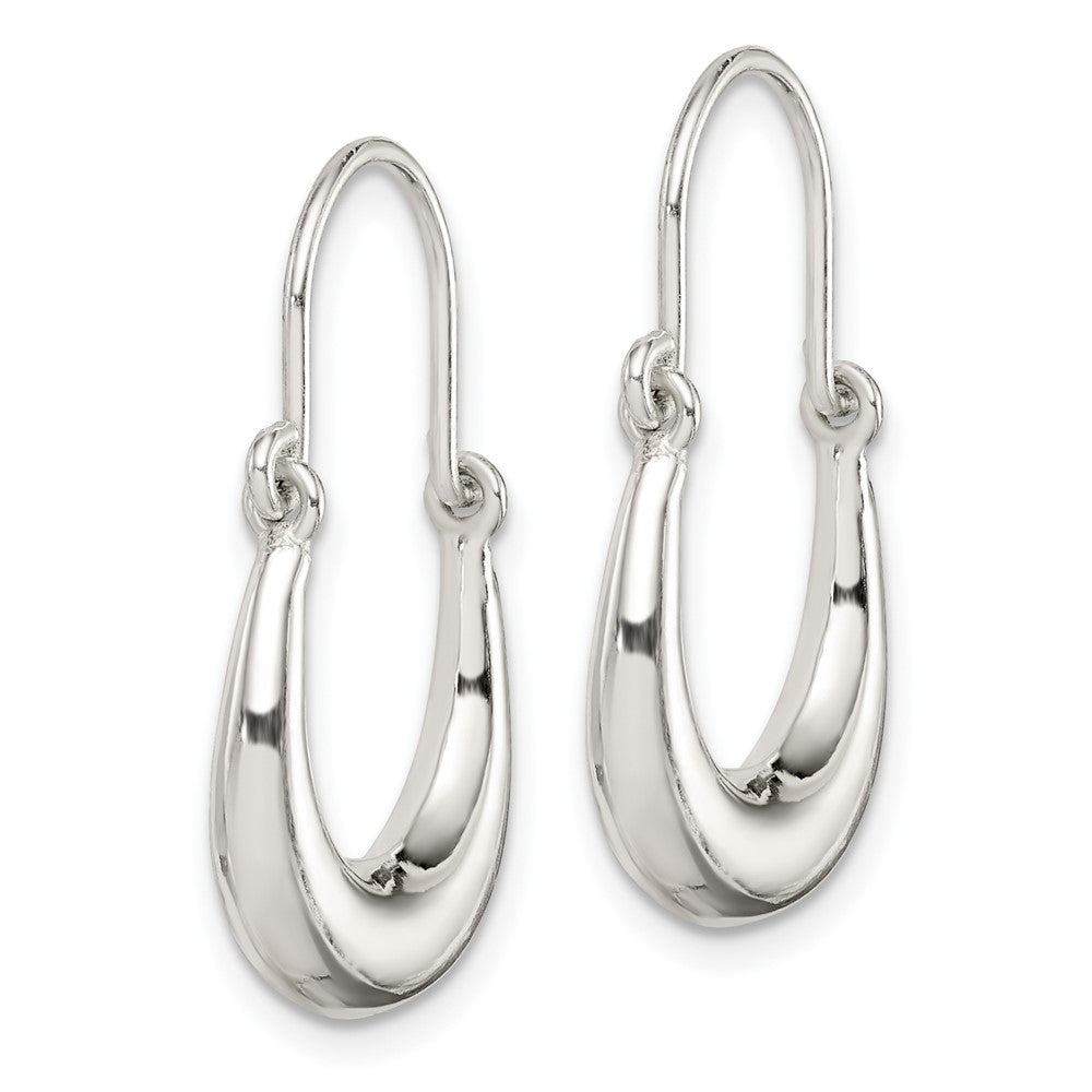 Sterling Silver Polished Hoop Earrings