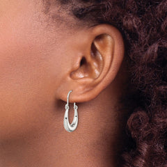 Sterling Silver Polished Hoop Earrings
