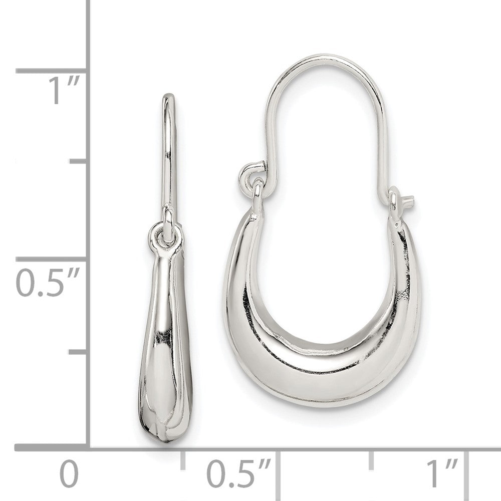 Sterling Silver Polished Hoop Earrings