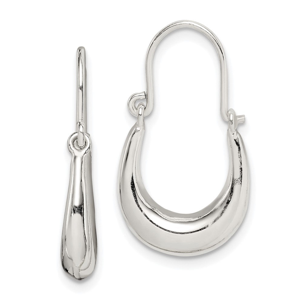 Sterling Silver Polished Hoop Earrings