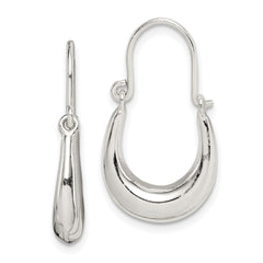 Sterling Silver Polished Hoop Earrings