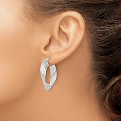 Sterling Silver Polished Twisted Multi-Hoop Earrings