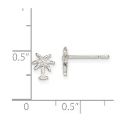Sterling Silver Palm Tree Post Earrings