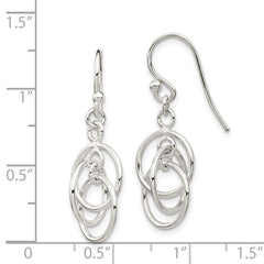 Sterling Silver Polished Dangle Earrings