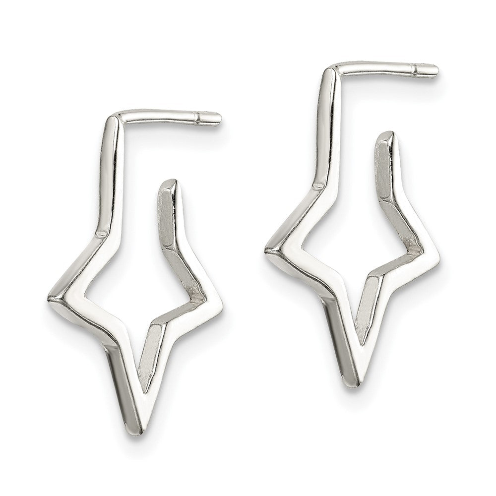 Sterling Silver Star Earrings