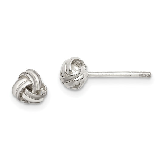 Sterling Silver Knot Post Earrings