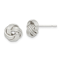 Sterling Silver Love Knot Post Earrings