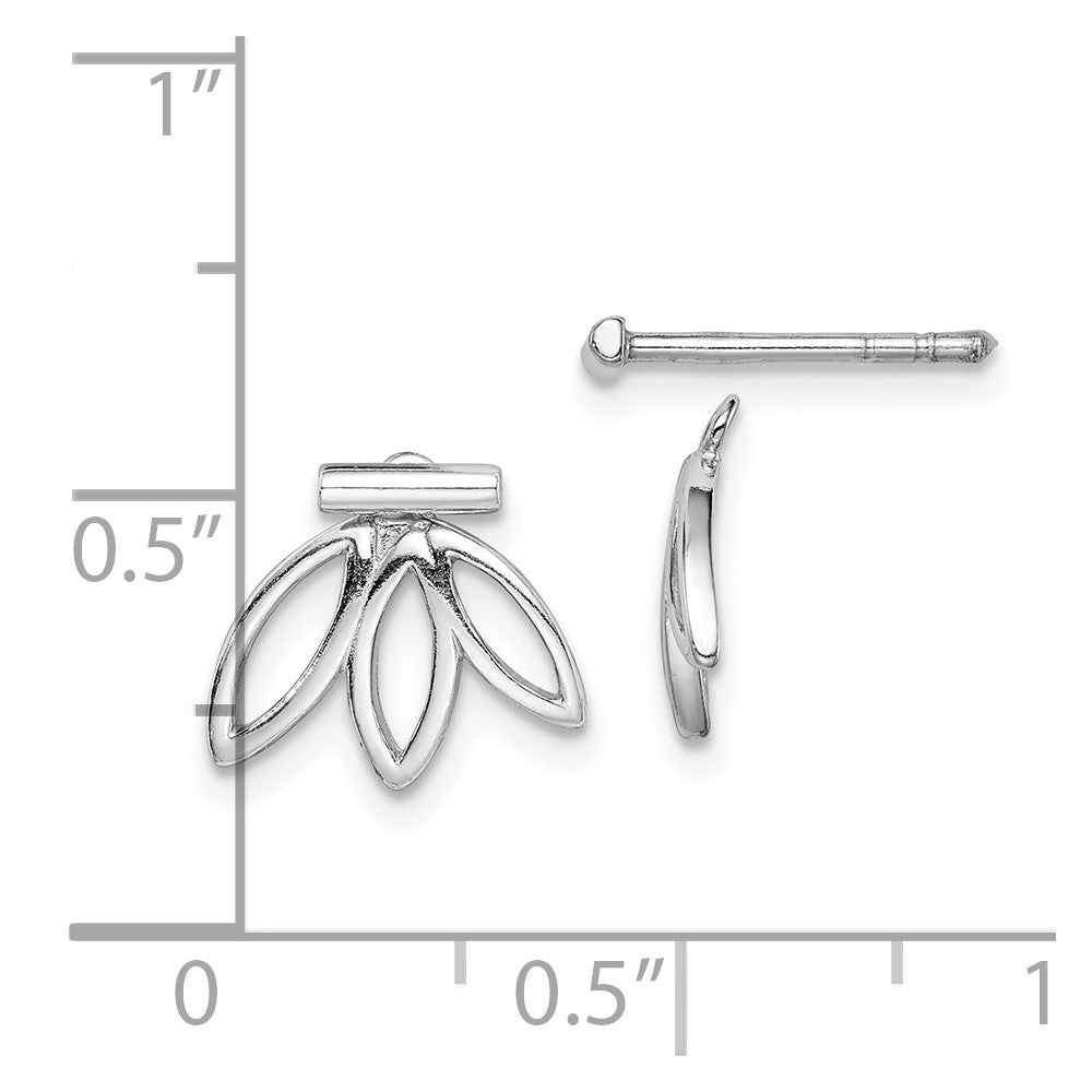 Rhodium-plated Sterling Silver Earrings