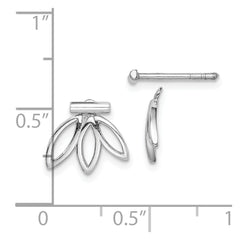 Rhodium-plated Sterling Silver Earrings