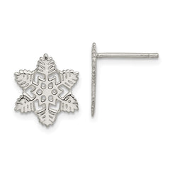 Sterling Silver Snowflake Post Earrings