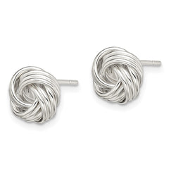 Sterling Silver Polished Love Knot Earrings